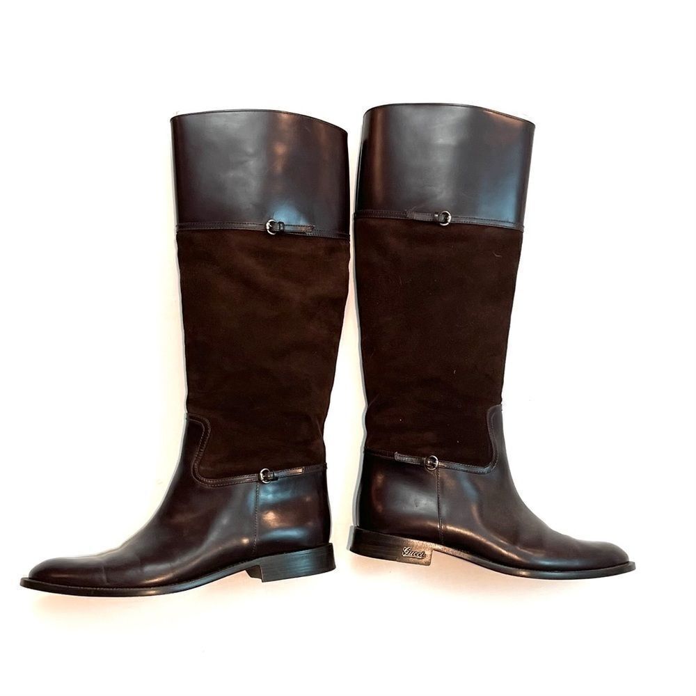 Gucci Suede Leather Riding boots, like new - Picture 5 of 13